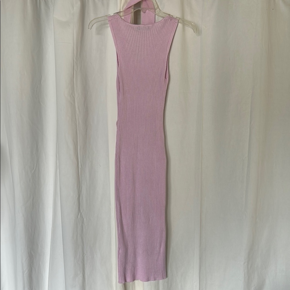 Elegant Pink Midi Dress - Picture 8 of 8